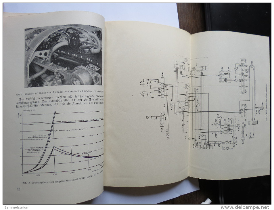 Luftfahrt-Lehrbücherei "Elektrische Flugzeugausrüstung" (Band 5) Von 1938 - Technical