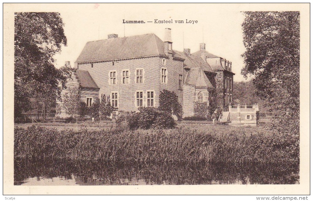 Lummen.  -  Kasteel Van Loye (uit Plakboek) - Lummen