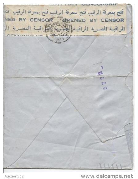 Egypt Air Mail Cover Alexandria 1942 Censored To England Central Fold PR672 - Lettres & Documents