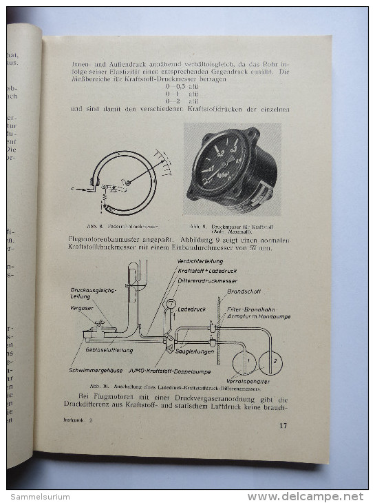 Luftfahrt-Lehrbücherei "Instrumentenkunde" (Band 17) Von 1940 - Técnico