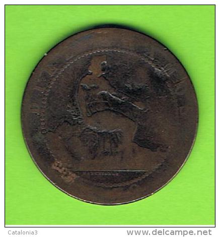 ESPAÑA   -  Gobierno Provisional 10 Centimos 1870 Patina - First Minting