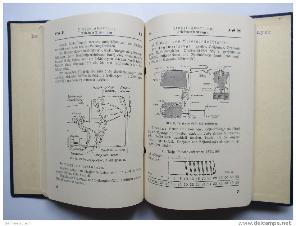 Lehrblätter (Die Wartung Des Flugzeuges) Für Die Technische Ausbildung In Der Luftwaffe Von 1938 - Technical