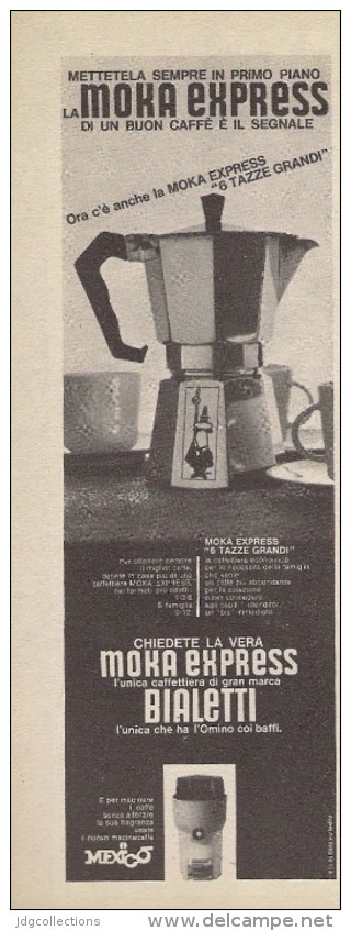 # BIALETTI MOKA CAFFE´ 1950s Advert Pubblicità Publicitè Reklame Coffee Pot Cafetiere Cafè Moca Mokka Kaffeemaschine - Manifesti