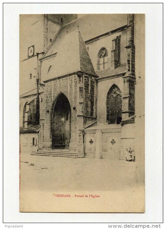 CP , 54 , VEZELISE , Portail De L'Eglise - Vezelise