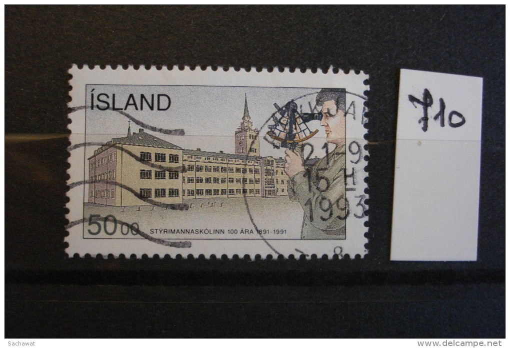 Islande - Année 1991 - Ecole De Navigation Maritime - Y.T. 710  - Oblitéré - Used - Gestempeld. - Usados