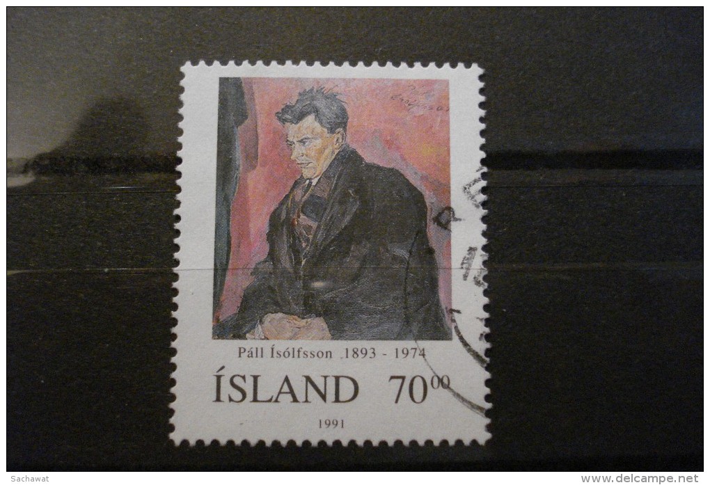 Islande - Année 1991 - Pall Isolfsson, Compositeur - Y.T. 705  - Oblitéré - Used - Gestempeld. - Gebruikt