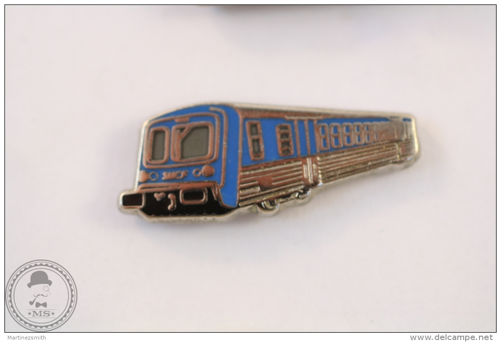 France TER Train Railroad/ Railway SNCF Blue Colour - Signed Metargent - Pin Badge #PLS - Transportes