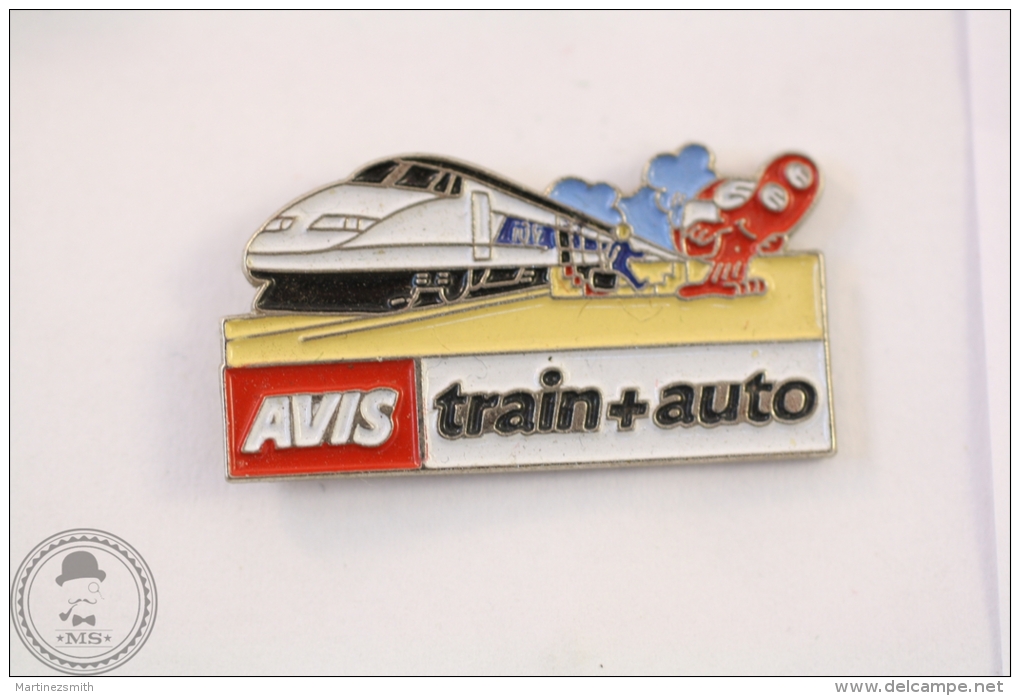 France AVIS Train & Auto Signed Prodimport- Pin Badge #PLS - Transportes