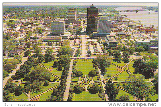 Louisiana Baton Rouge South View From State Capitol Building - Baton Rouge