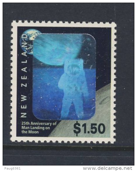 NOUVELLE ZELANDE 1994  ESPACE-TIMBRE HOLOGRAPHIQUE  Scott N°1225  NEUF MNH** - Oceanië