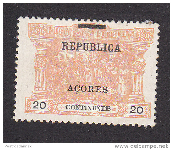 Azores, Scott #151, Mint Hinged, Postage Due Of Portugal Overprinted, Issued 1911 - Azores