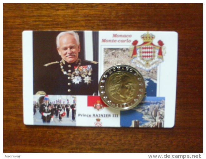 MONACO : "COINCARD" Présentation Fashion Avec Piéce 1 Ou 2€ NEUVE  RAINIER III  *2001 Ou 2002 - Monaco