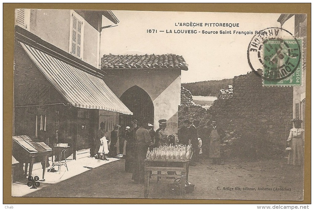 L'ARDECHE PITTORESQUE -- 1971 - LA LOUVESC - Source Saint François Règis - Voyagée1911 - La Louvesc