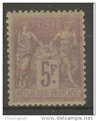 FRANCE STAMP TIMBRE N° 95 \" SAGE 5F VIOLET SUR LILAS 1877 \" NEUF Xx TB - Sonstige & Ohne Zuordnung