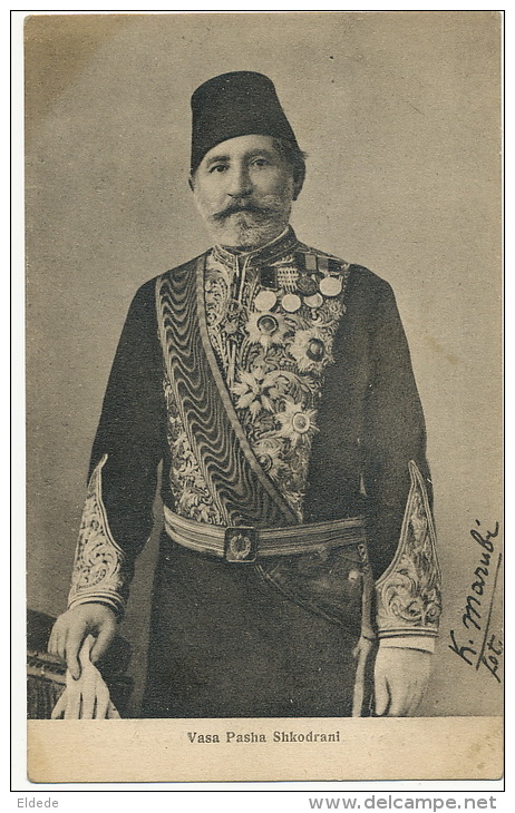 Vasa Pasha Shkodrani  Photo Marubbi Shkodra  Signed By The Photographer - Albanie