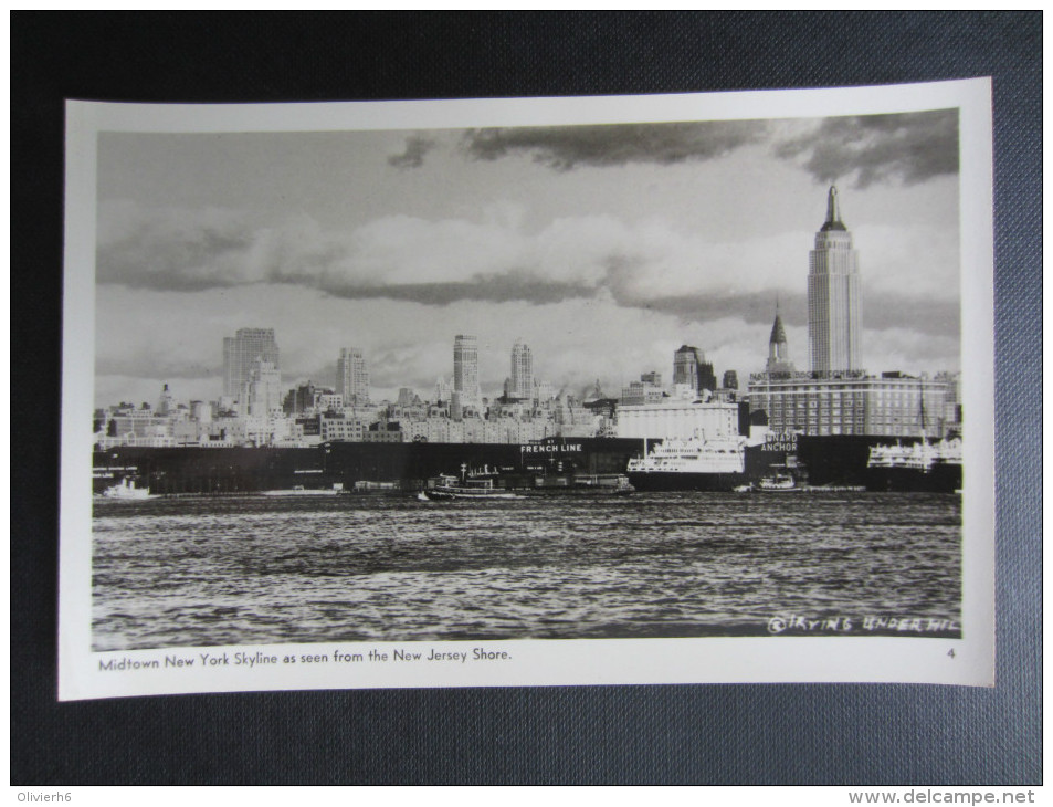 CP ETATS-UNIS (V06) NEW YORK CITY (2 Vues) Midtown New York Skyline As Seen From The New J- FOTO SEAL - Irving Underhill - Other & Unclassified