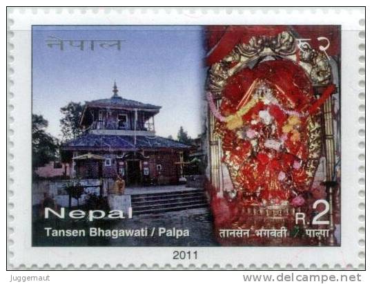NEPAL RELIGIOUS PLACE SERIES 10 STAMP MINT SET NEPAL 2011 MINT MNH - Hinduismus