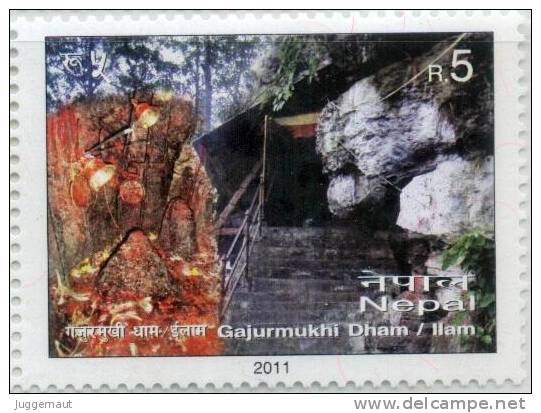 NEPAL RELIGIOUS PLACE SERIES 10 STAMP MINT SET NEPAL 2011 MINT MNH - Hinduismus