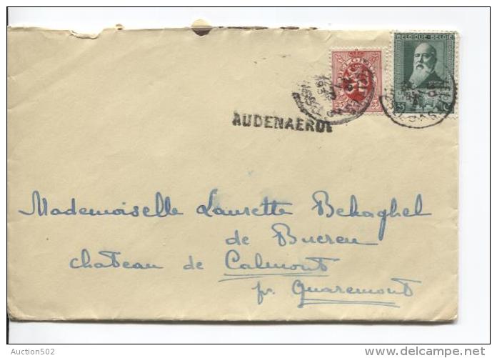 TP 299-282 S/L.c.Bruxelles 30/7/1930 + Griffe Audenaerde V.Quaremont PR712 - Linear Postmarks