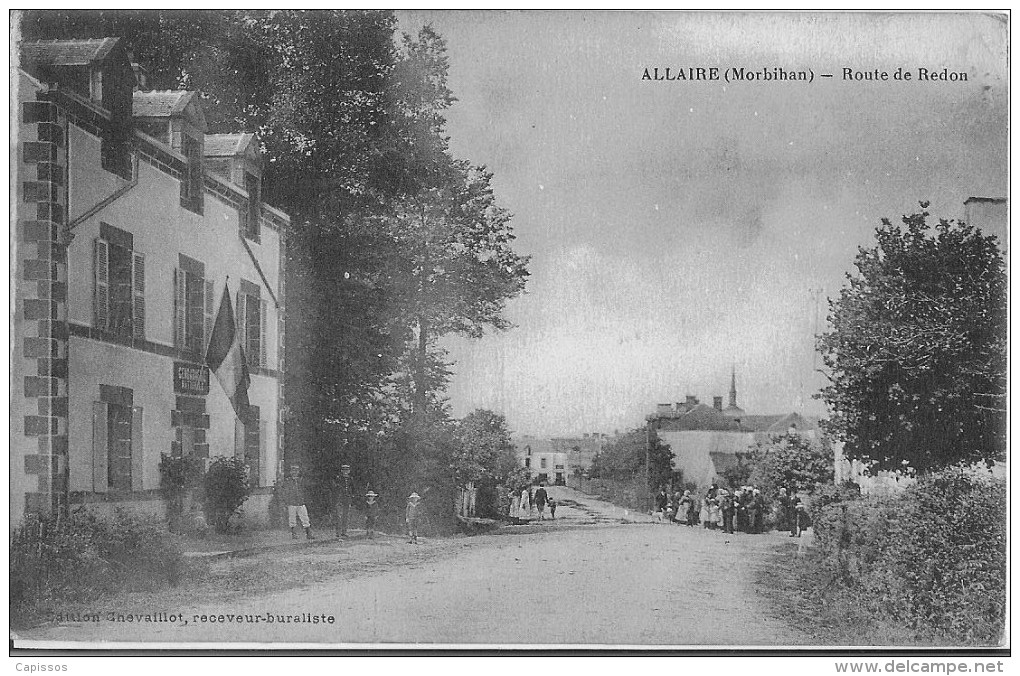 Allaire (Morbihan) Route De Redon  Bon Etat Voir Très Bon - Allaire