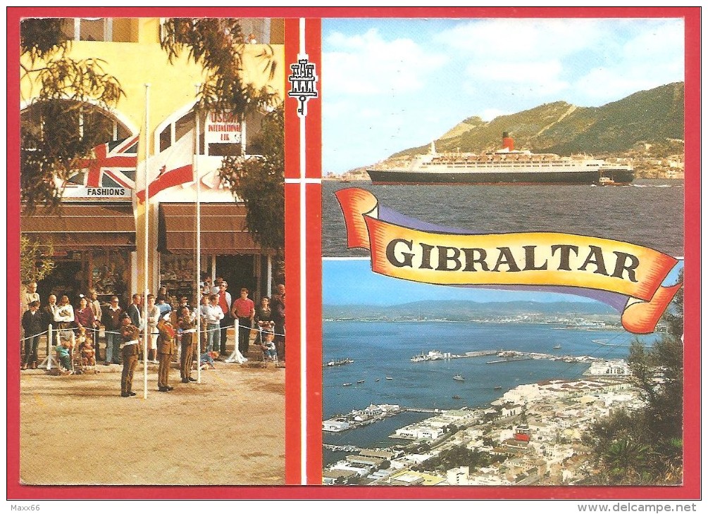 CARTOLINA VG GIBILTERRA - Panorama - Vedute - Porto - 10 X 15 - ANNULLO 1985 - Gibilterra