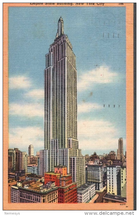 1951 NEW YORK EMPIRE STATE BUILDING FP V SEE 2 SCANS - Empire State Building