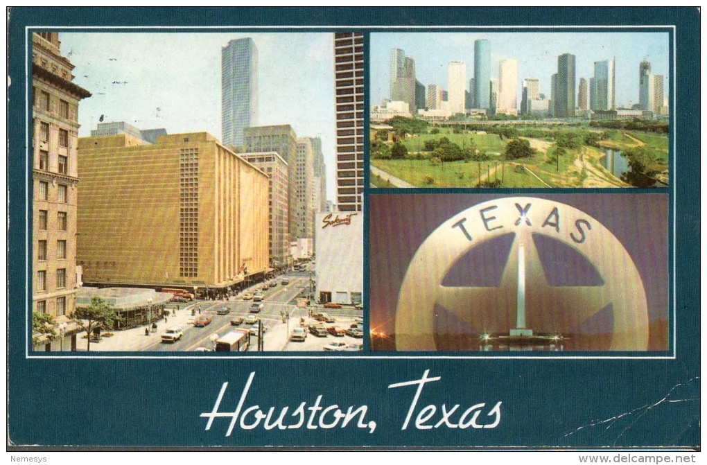 1987 HOUSTON TEXAS LITTLE PROMENADES FP V SEE 2 SCANS ANIMATED STAMPS SHELL NEW ENGLAND NEPTUNE - Houston