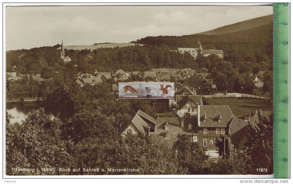 Ilsenburg, Blick Auf Schloß U. Marienkirche -1928 -Verlag: H. Rubin & Co., Dresden,   Postkarte, Mit Frankatur, - Ilsenburg