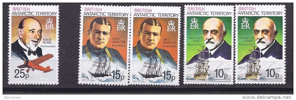 BritishAntarctica1973:Michel55,56,57mnh** (55&56 With Perf Varieties) - Ongebruikt