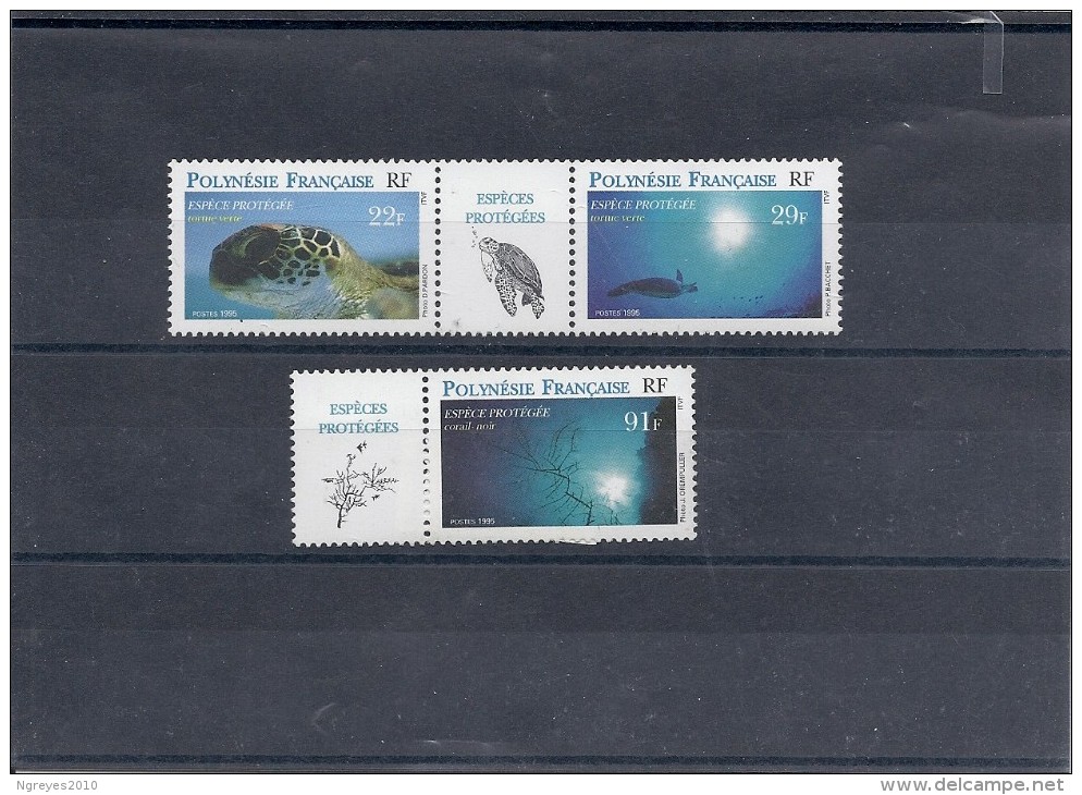 140013080  POLINESIA  FRANCESA  YVERT  Nº  485/7  **/MNH - Neufs