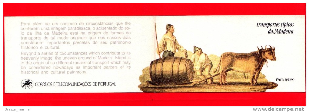 PORTOGALLO - Nuovo - 1985 - Blocco - Carnet - Madeira - Trasporti - Unused Stamps