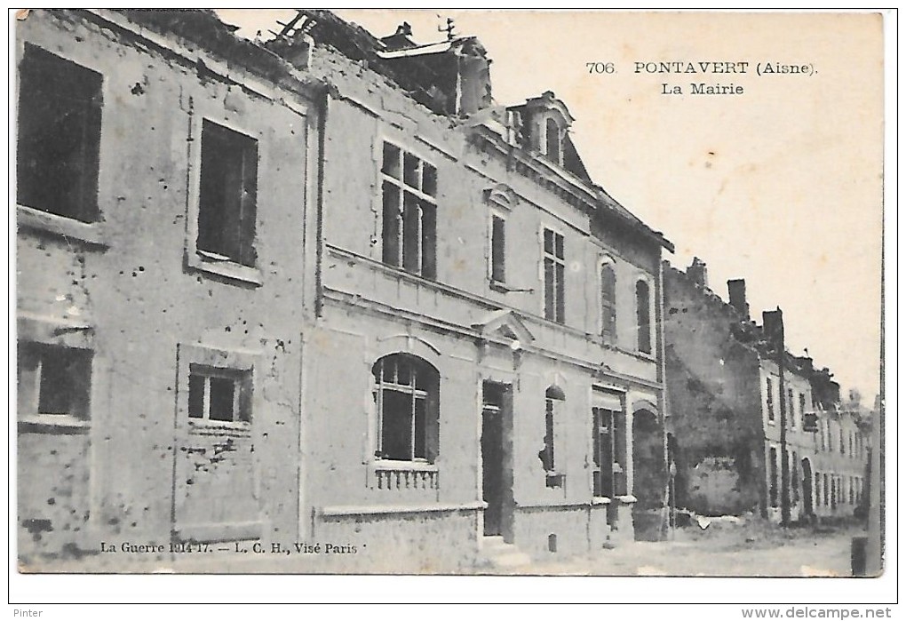 PONTAVERT - La Mairie - La Guerre 1914-17 - Autres & Non Classés