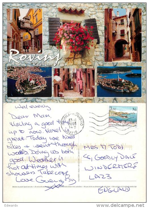 Rovinj, Croatia Postcard Used Posted To UK 2006 Stamp - Croatia