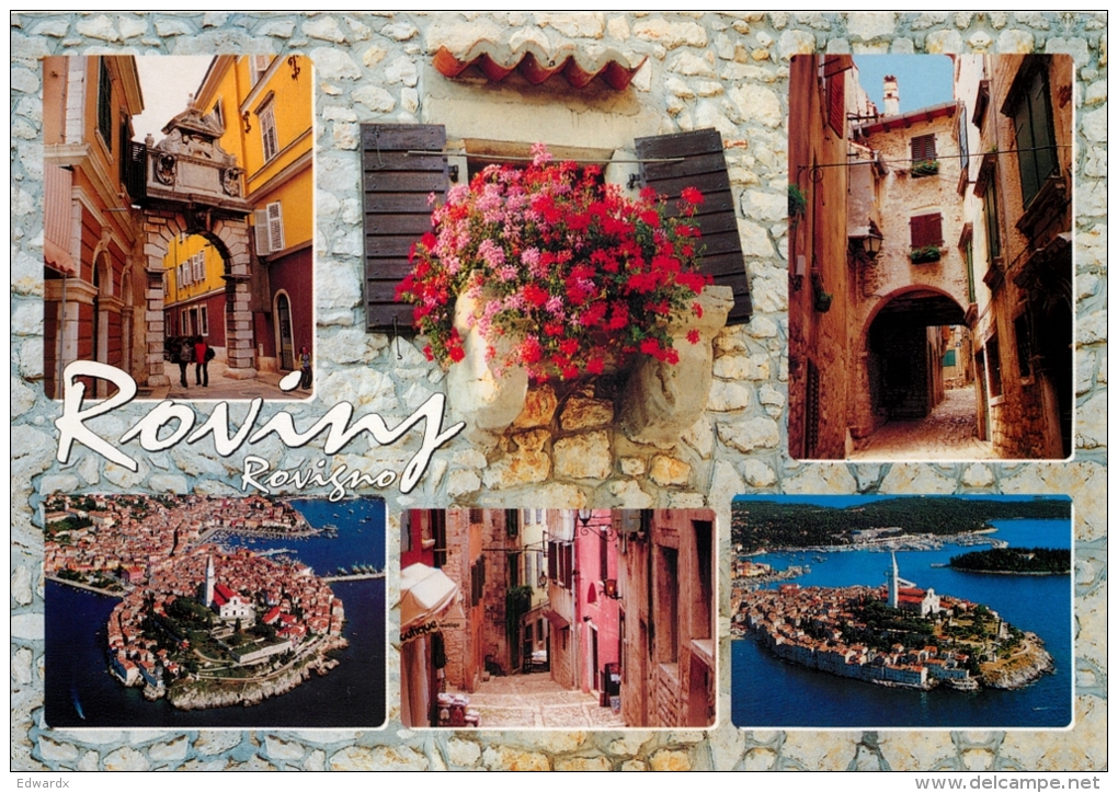 Rovinj, Croatia Postcard Used Posted To UK 2006 Stamp - Croatia