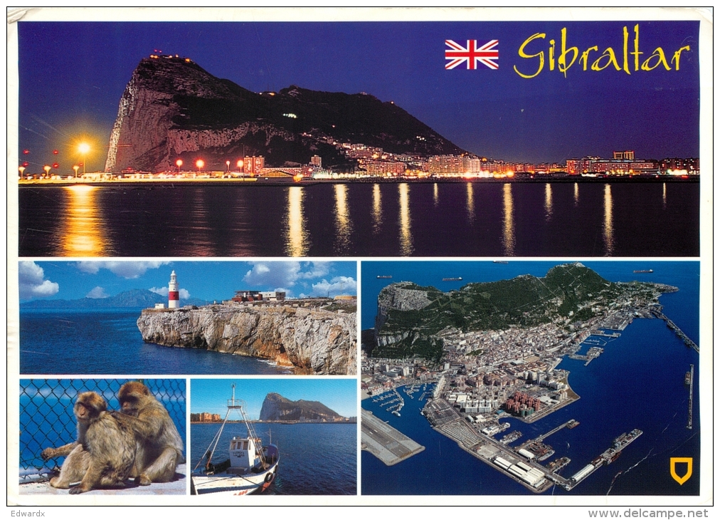 Gibraltar Postcard Used Posted To UK 2000s Nice Stamp - Gibraltar