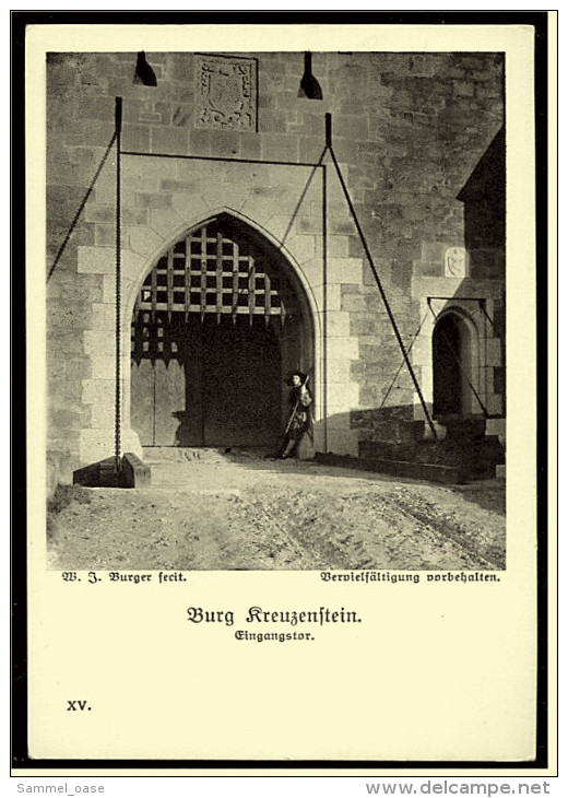 Burg Kreuzenstein  -  Eingangstor  -  Ansichtskarte Ca.1910    (3287) - Korneuburg