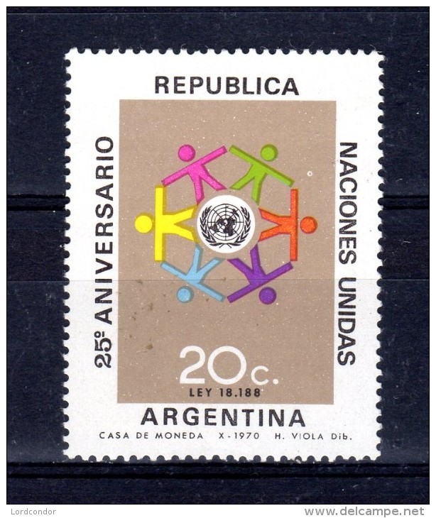 ARGENTINA - 1970 - 25th Anniversary Of The United Nations - Sc 946 - VF MNH - Neufs