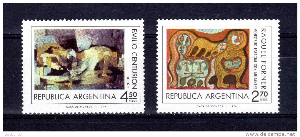 ARGENTINA - 1975 - Argentine Modern Art - Sc 1056 1057 - VF MNH - Nuevos