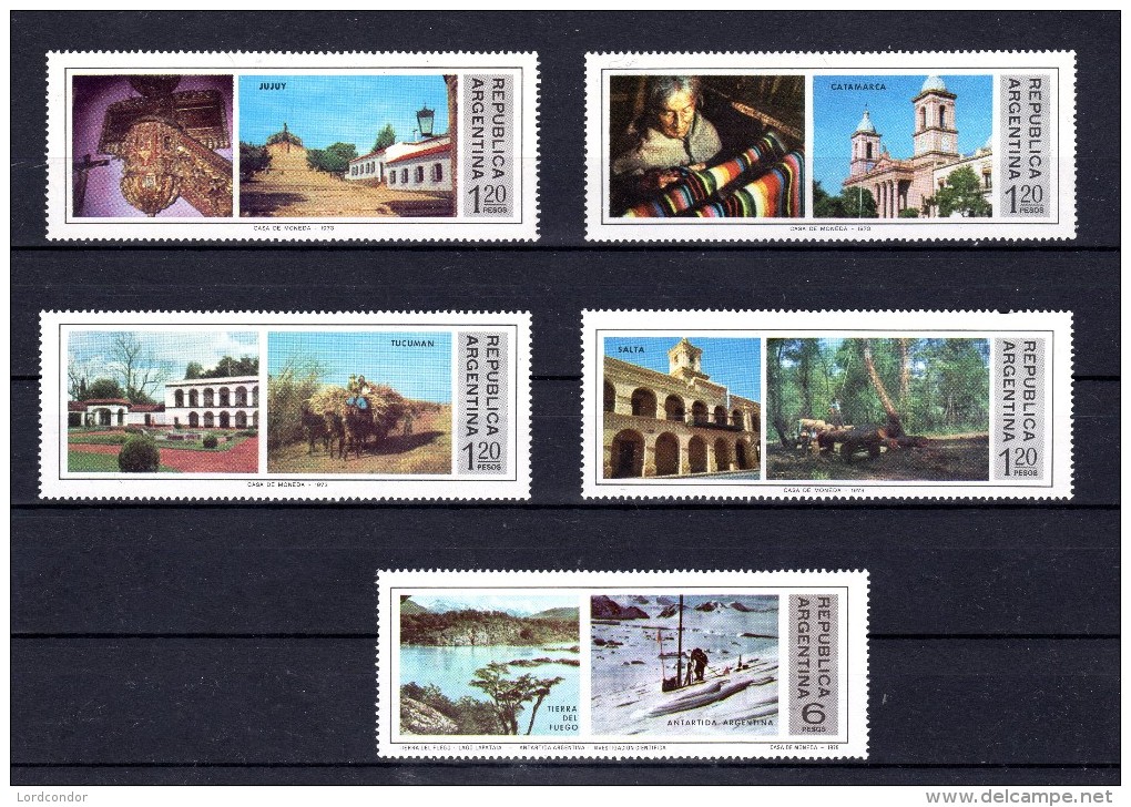 ARGENTINA - 1975 - Tourist Publicity - Sc 1056 To 1065 -  VF MNH - Ungebraucht