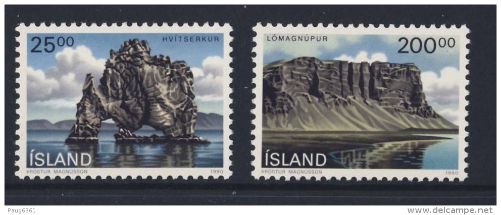 ISLANDE 1990 PAYSAGES  YVERT N°684/85 NEUF MNH** - Neufs