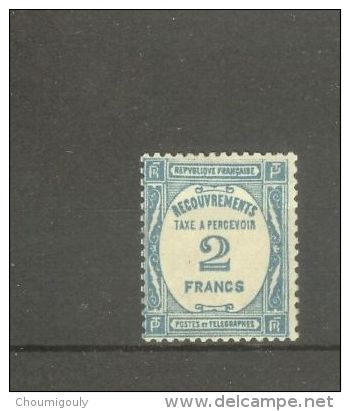 FRANCE STAMP TIMBRE TAXE N° 61 \" 2F BLEU \" NEUF Xx TB - Autres & Non Classés