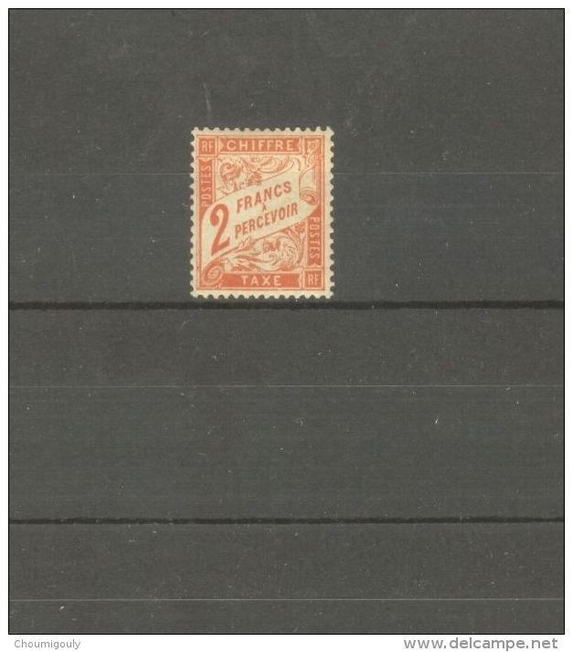 FRANCE STAMP TIMBRE TAXE N° 41 \" TYPE DUVAL 2F ROUGE-ORANGE \" NEUF Xx SUP - Otros & Sin Clasificación