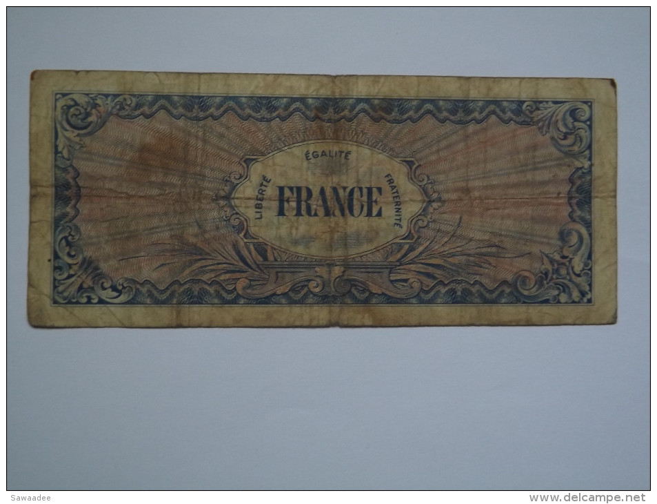 BILLET FRANCE - P.122 - 50 FRANCS - MONNAIE MILITAIRE ALLIE - SERIE 1944 - 1945 Verso France