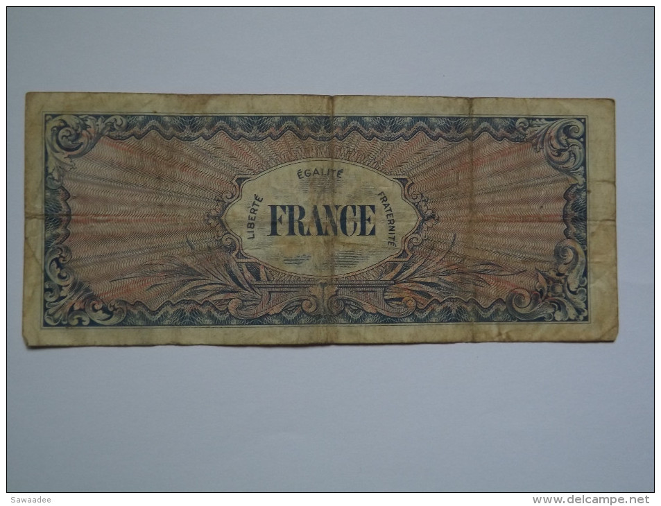 BILLET FRANCE - P.122 - 50 FRANCS - MONNAIE MILITAIRE ALLIE - SERIE 1944 - 1945 Verso France