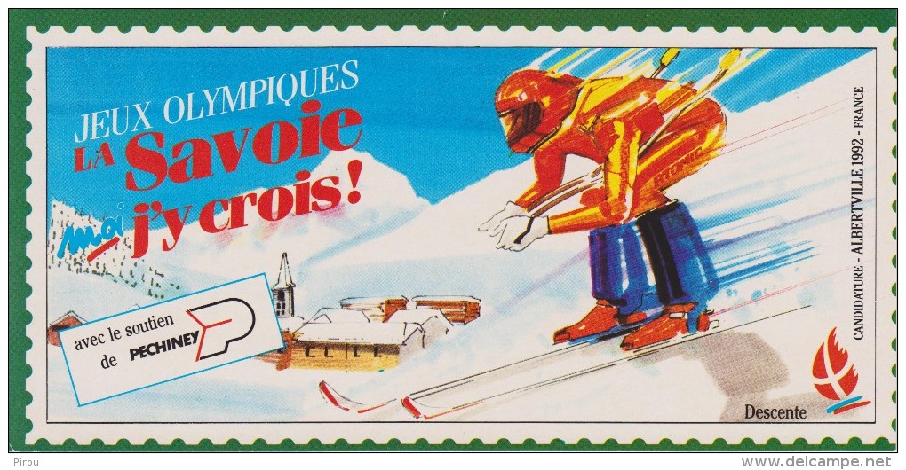 JEUX  OLYMPIQUES D'ALBERTVILLE 1992 : SKI ALPIN DESCENTE - Giochi Olimpici