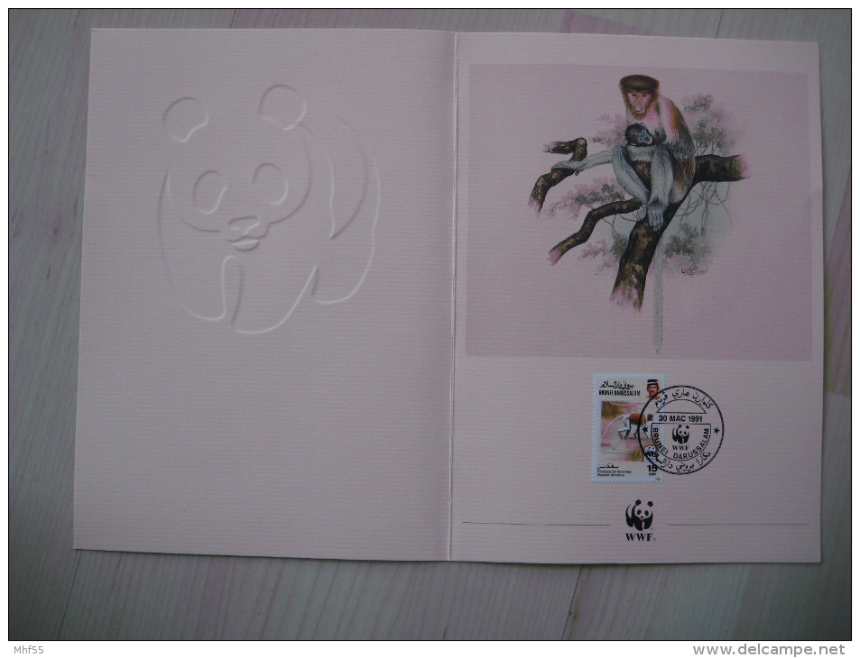 WWF  -Billet 1991, Brunai - Covers & Documents