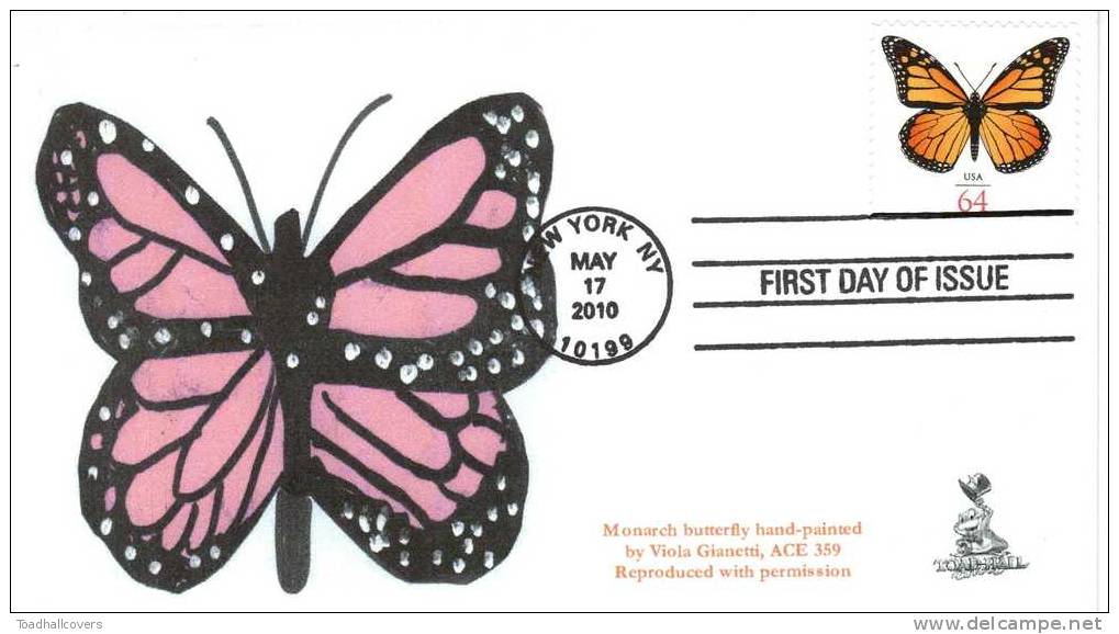 Monarch Butterfly First Day Cover, From Toad Hall Covers! - 2001-2010