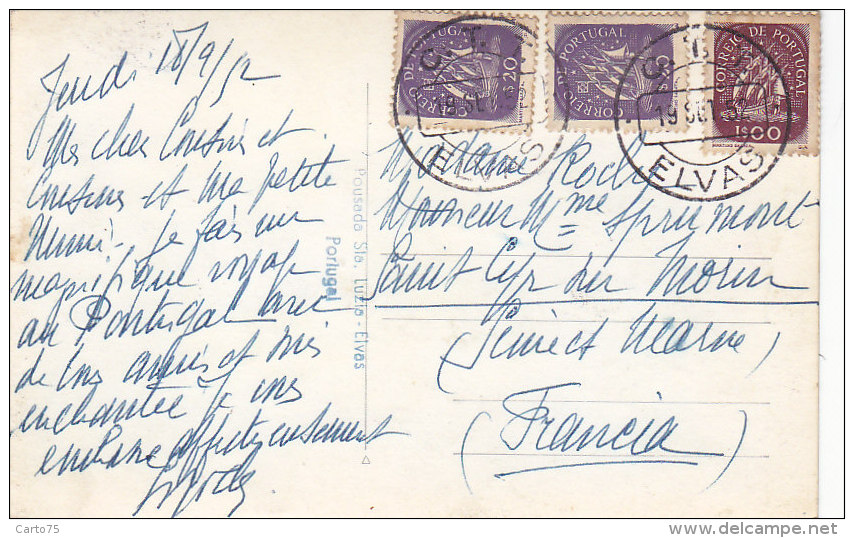 Portugal - Carte-Photo - Elvas - Pousada Santa Luzia - Postal Marks - Portalegre