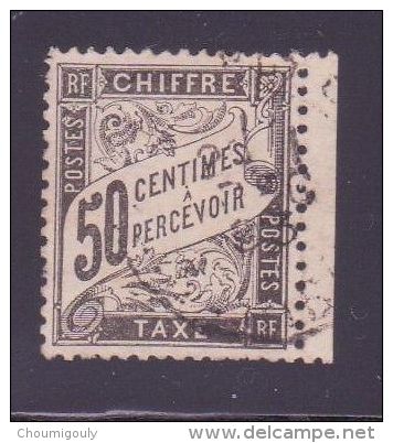 FRANCE TAXE 20 \" 20c NOIR \" OBLITERE TTB - Other & Unclassified