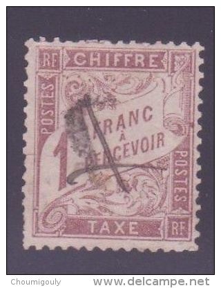 FRANCE TAXE 25 \" 1F MARRON \" OBLITERE TB - Other & Unclassified